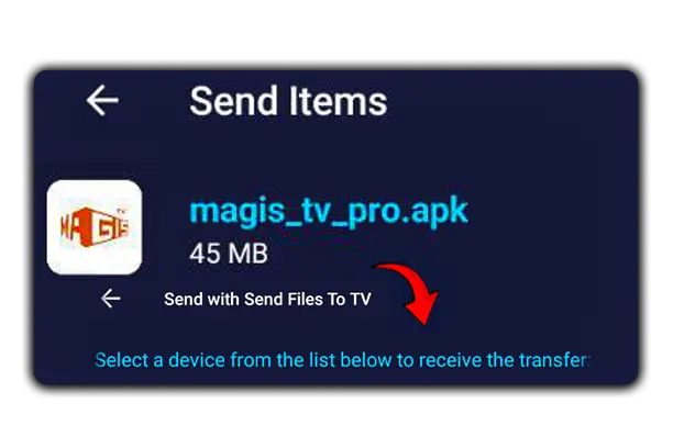 Transferir archivo APK a Smart TV